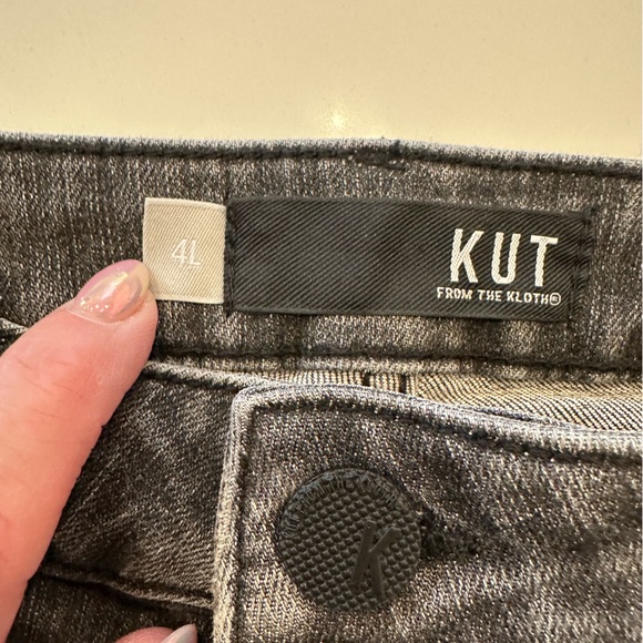 KUT from the Kloth Rosa High Rise Ankle Vintage Straight Jeans Size 4L - EUC - Picture 2 of 6